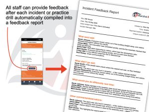 Marshal Eye incident feedback report